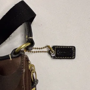 Coach Signature Brown and Black Crossbody Bag thumbnail 5
