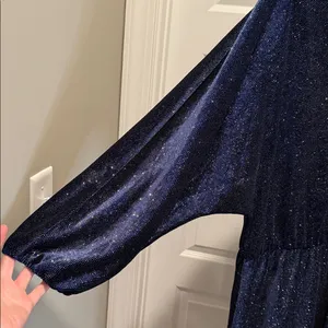 London Times NWT Plus Size 3X Navy Sparkle Party‎ Dress Evening Cocktail thumbnail 6