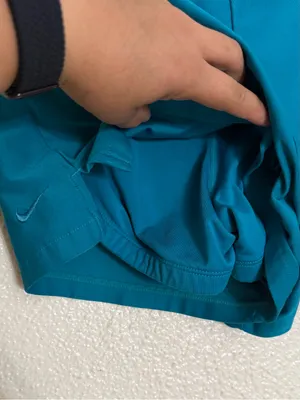 Vintage Nike Teal Green Athletic double layer running Shorts size Medium thumbnail 7