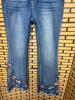 Grace easy fit bootcut embroidered jeans size 32 thumbnail 4
