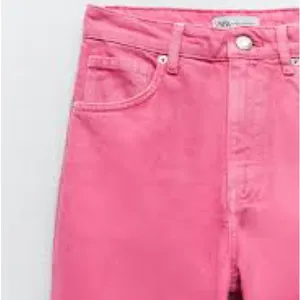 Zara Wide Leg Solid Color Pink Pants thumbnail 4