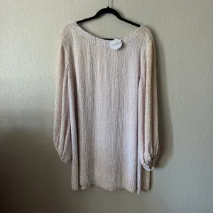 NWT Retrofete Grace Sequined Mini Dress Pearl Size Medium thumbnail 4