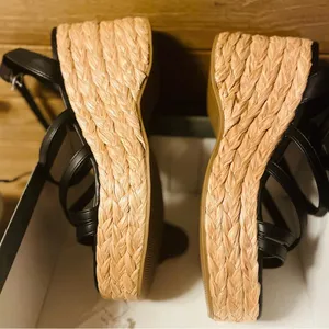 New with Box Stone & Sun Finnickk Strappy Espadrille Wedge Sandals. Size 7.5 thumbnail 6