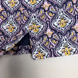 J.Crew Pencil Skirt Boho Paisley Damask Cotton Lined Pink Women Size 0 Cotton thumbnail 8