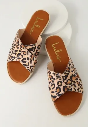 Lulu's Leopard Sandals thumbnail 1