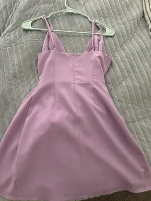 Tobi Lavender Tie Cocktail Dress thumbnail 2