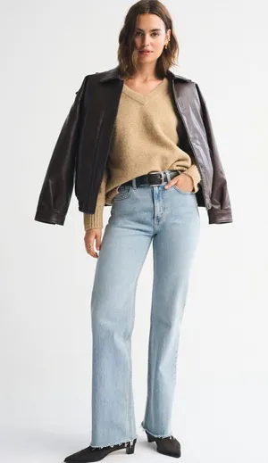 Abercrombie & Fitch 90s Straight Ultra High Rise 8 thumbnail 1