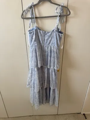 Blue Lulu’s tiered midi  dress thumbnail 3