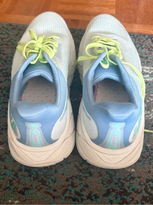 Hoka One One Women's Pale Blue Running Sneakers with Lime Accents thumbnail 8