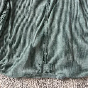Free People We The Free Oversized Thermal Waffle Knit Top Size XS Light Green thumbnail 8