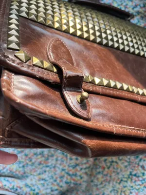 Urban Outfitters Ecote studded brown messenger bag thumbnail 7