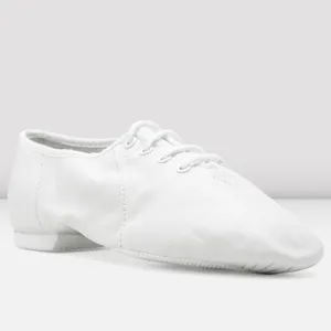 BLOCH Ladies Jazzsoft Leather Jazz Shoes in White, Size 5​​​​​​​ thumbnail 3