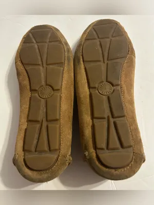 UGG Women's Olive Brown Suede Moccasins thumbnail 4
