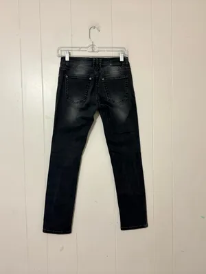 Anine Bing Low Rise Skinny Jeans Faded Black Size 24 thumbnail 6