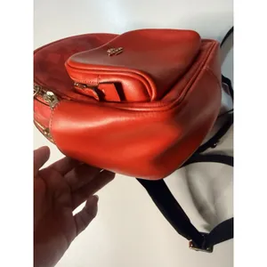 Coach C8604 Mini Court Backpack Canvas Pebble Leather In Signature IM/Miami Red thumbnail 15