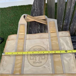 Tory Burch Coated Twill‎ Mini Tory Tote SEE PHOTOS. W thumbnail 14