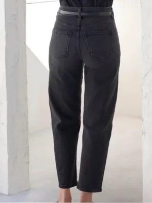 AYR 25 The Beat Jeans Washed Fade Black Barrel Relaxed Ankle Office Work Career thumbnail 11