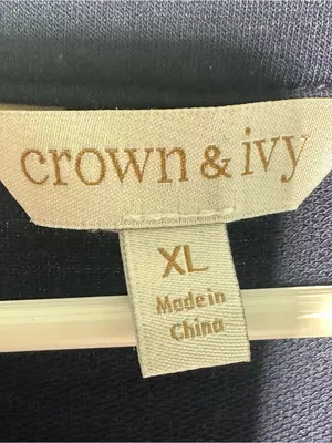 Crown & Ivy Navy Blue Sleeveless Tiered Babydoll Dress Size XL thumbnail 4