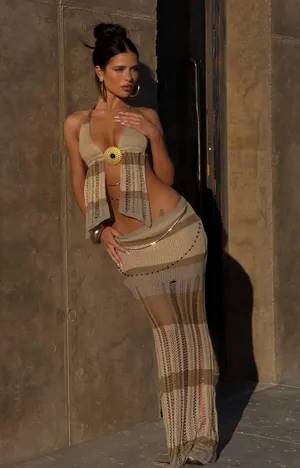 Outcast Clothing Natasha Maxi Skirt Neutral thumbnail 1