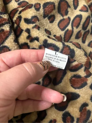 Reversible Vest Size Large Leopard Print Buffalo Plaid Black White New Full Zip thumbnail 6