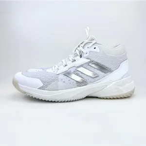 adidas Crazyflight 6 Mid Womens 8.5 Indoor Volleyball Shoes White Silver HP7030 thumbnail 4
