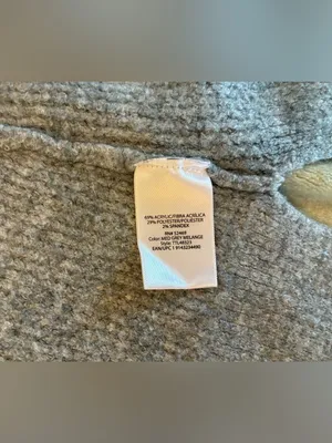 Time & Tru Cozy Open-Front Gray Women's Cardigan Sweater Size Large thumbnail 5