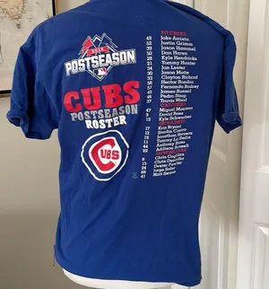 Majestic Chicago Cubs 2015 Blue Cut T Shirt thumbnail 4