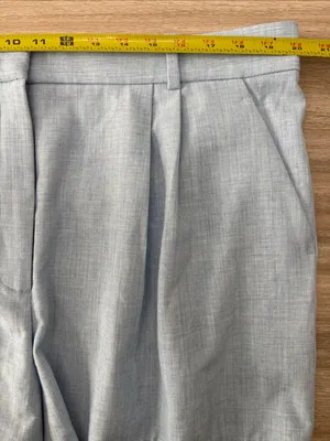 Abercrombie & Fitch Pleated Shorts Light Blue Women Size 18 thumbnail 5