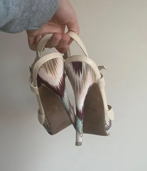 Beige Funky High Heeled Platforms thumbnail 5