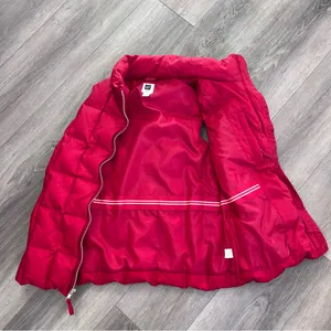 GAP Vibrant Red Down Filled Vest Outerwear Small thumbnail 2