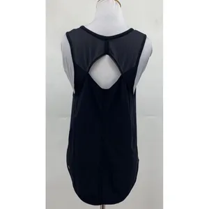 Lululemon Sculpt Tank Top Womens 6 8 Medium Black Mesh Back Cutout Run Training thumbnail 2