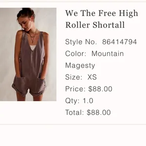 Free People Overall Shorts thumbnail 2