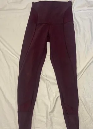 Lululemon maroon  full length leggings thumbnail 1