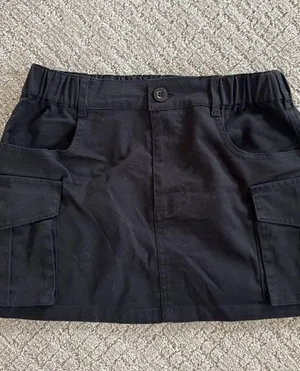 Amazon Black Mini Skirt Cargo thumbnail 1