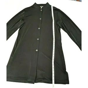 Paragon Large Black  Polyester Blend  Button Down Jacket Dress 22h thumbnail 9