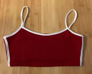 Crop Tank Top Red thumbnail 1