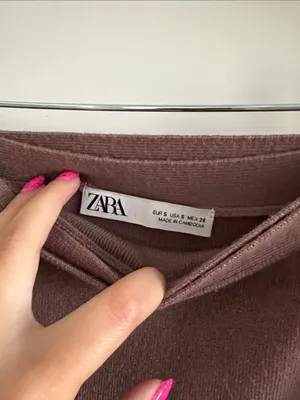 Zara mauve wrap skirt thumbnail 3
