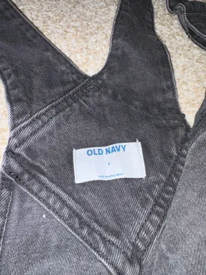 Old Navy Black Overalls Denim thumbnail 3