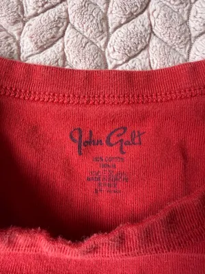 Brandy Melville Red Ashlyn Swiss Deer Baby Tee thumbnail 4