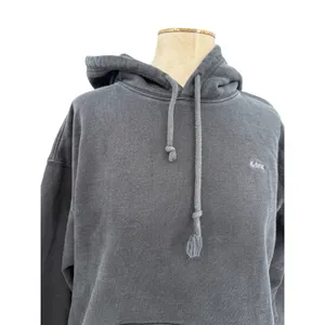 Aritzia TNA Cozy Fleece Hoodie Black Pullover Kangaroo Pocket Oversized Large‎ thumbnail 2