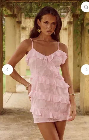 Runaway The Label Aisha Pink Mini Dress thumbnail 1