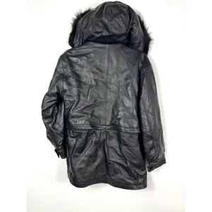 Cabelas leather‎ hooded jacket thumbnail 8
