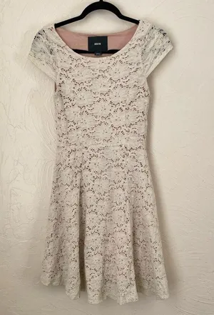 Maeve Anthropologie dayflower lace cap sleeve dress▪️size XS thumbnail 4