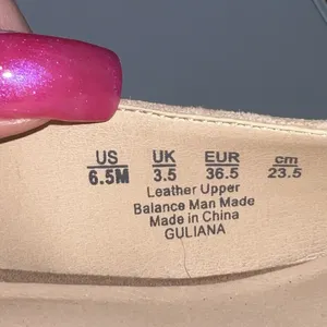 Franco Sarto Guliana Suede Leather Pumps Women's Size 6.5 Tan‎ Chunky Heel Shoes thumbnail 10