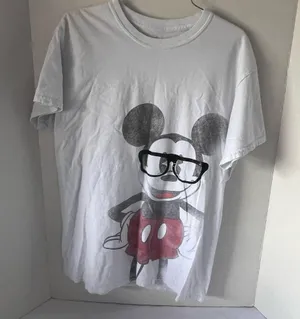 Disney Mickey Mouse Graphic Tee - White and Black thumbnail 1