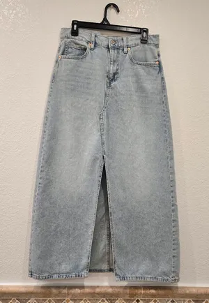 Lucky Brand denim maxi skirt Light Blue 6/28 thumbnail 1