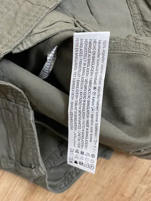 Zara Olive Green Wide Leg Cargo Pants thumbnail 7