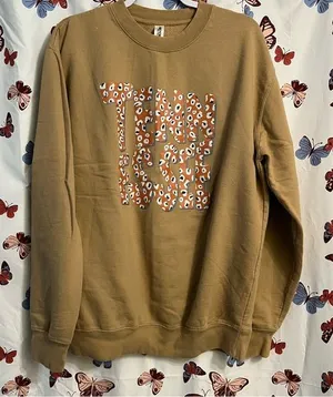Tennessee cheetah crewneck sweater thumbnail 1