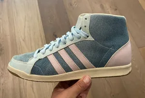 🔥RARE🔥 adidas Retro Women's adi Hoop Mid Grun Shoe,Neoblue/Purple/Glacier 9 thumbnail 1