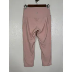 Lululemon Align High-Rise Crop 23 Pink Mist Nulu Yoga Leggings Size 8 thumbnail 5